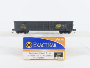 N Scale ExactRail EN-50903-3 SCL Seaboard Coast Line Gondola #746807