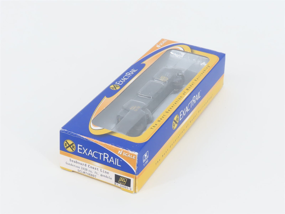 N Scale ExactRail EN-50903-3 SCL Seaboard Coast Line Gondola #746807