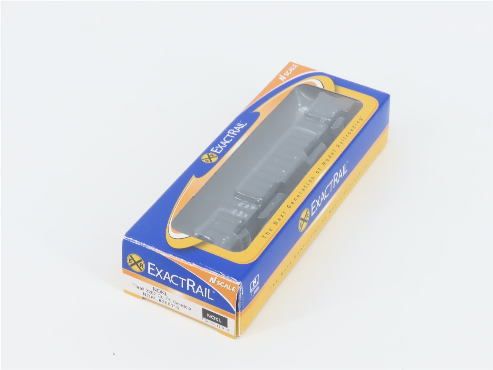 N Scale ExactRail EN-51106-3 NOKL Northwestern Oklahoma Thrall Gondola #360116