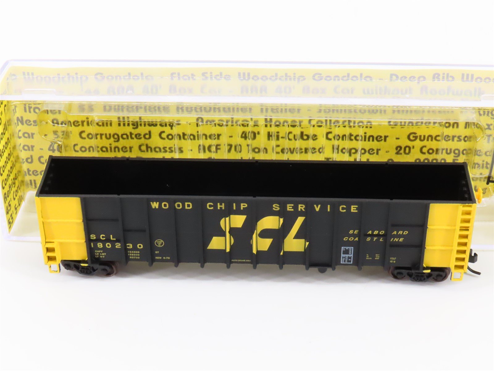 N Scale Deluxe Innovations 105601 SCL Seaboard Coast Line Woodchip Car #180230