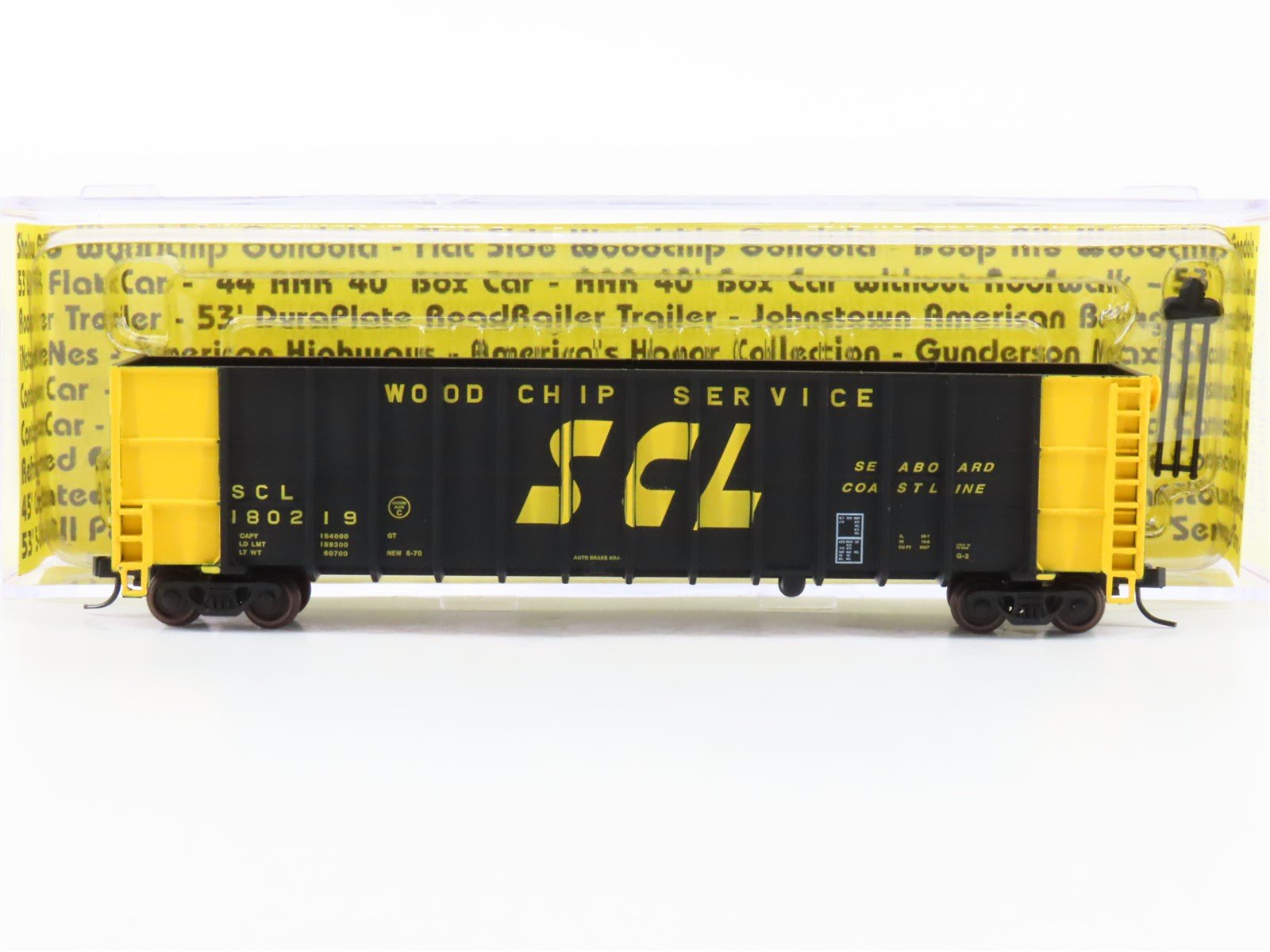 N Scale Deluxe Innovations 105603 SCL Seaboard Coast Line Woodchip Car #180219