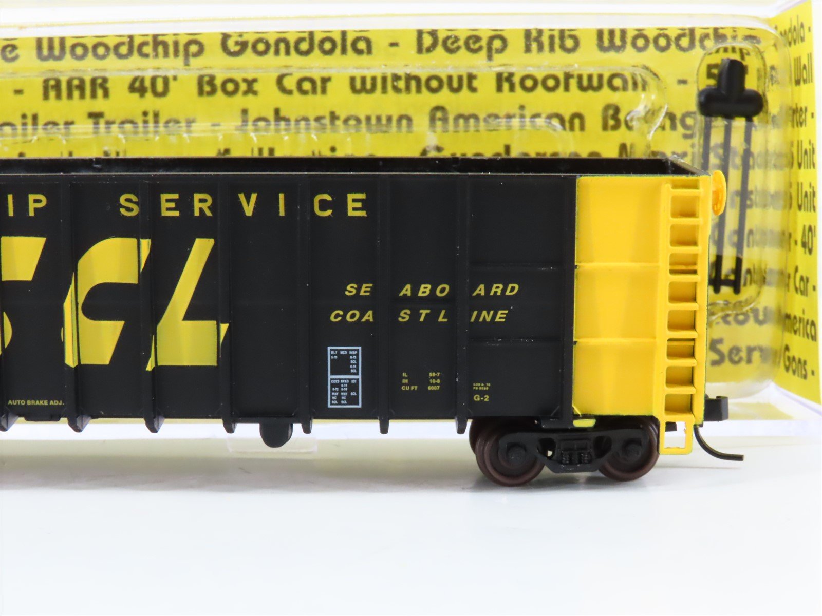 N Scale Deluxe Innovations 105603 SCL Seaboard Coast Line Woodchip Car #180237