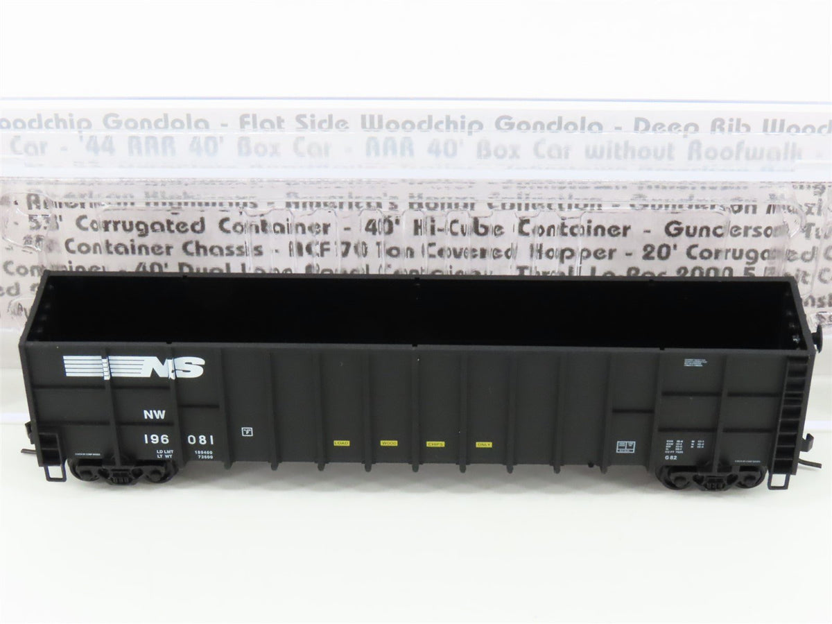 N Scale Deluxe Innovations 105502 NW NS Norfolk Southern Woodchip Car #196081