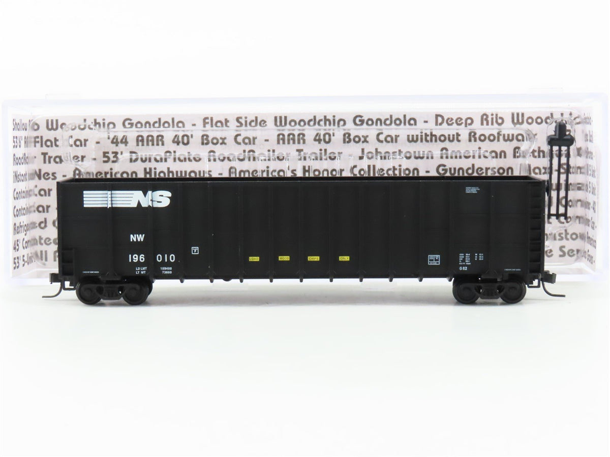 N Scale Deluxe Innovations 105501 NW NS Norfolk Southern Woodchip Car #196010