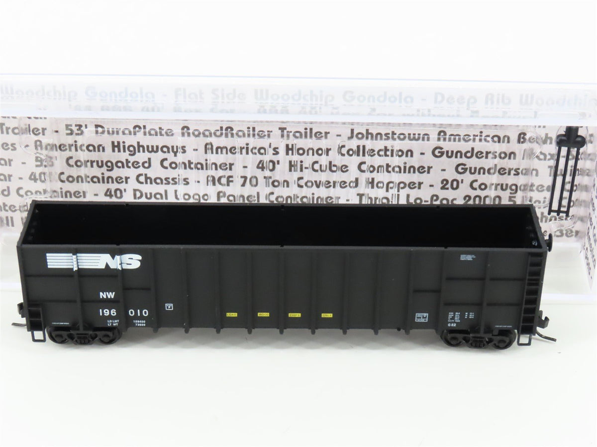 N Scale Deluxe Innovations 105501 NW NS Norfolk Southern Woodchip Car #196010