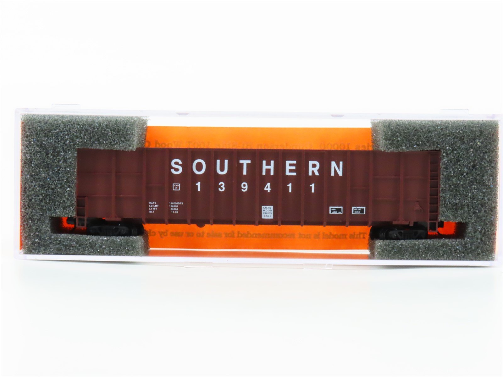 N Deluxe Innovations 10030 SOU Southern Railway Gunderson Woodchip Car #139411