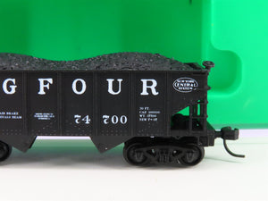 N Scale Bowser 37621 NYC New York Central Big Four 2-Bay Hopper #74700 w/ Load