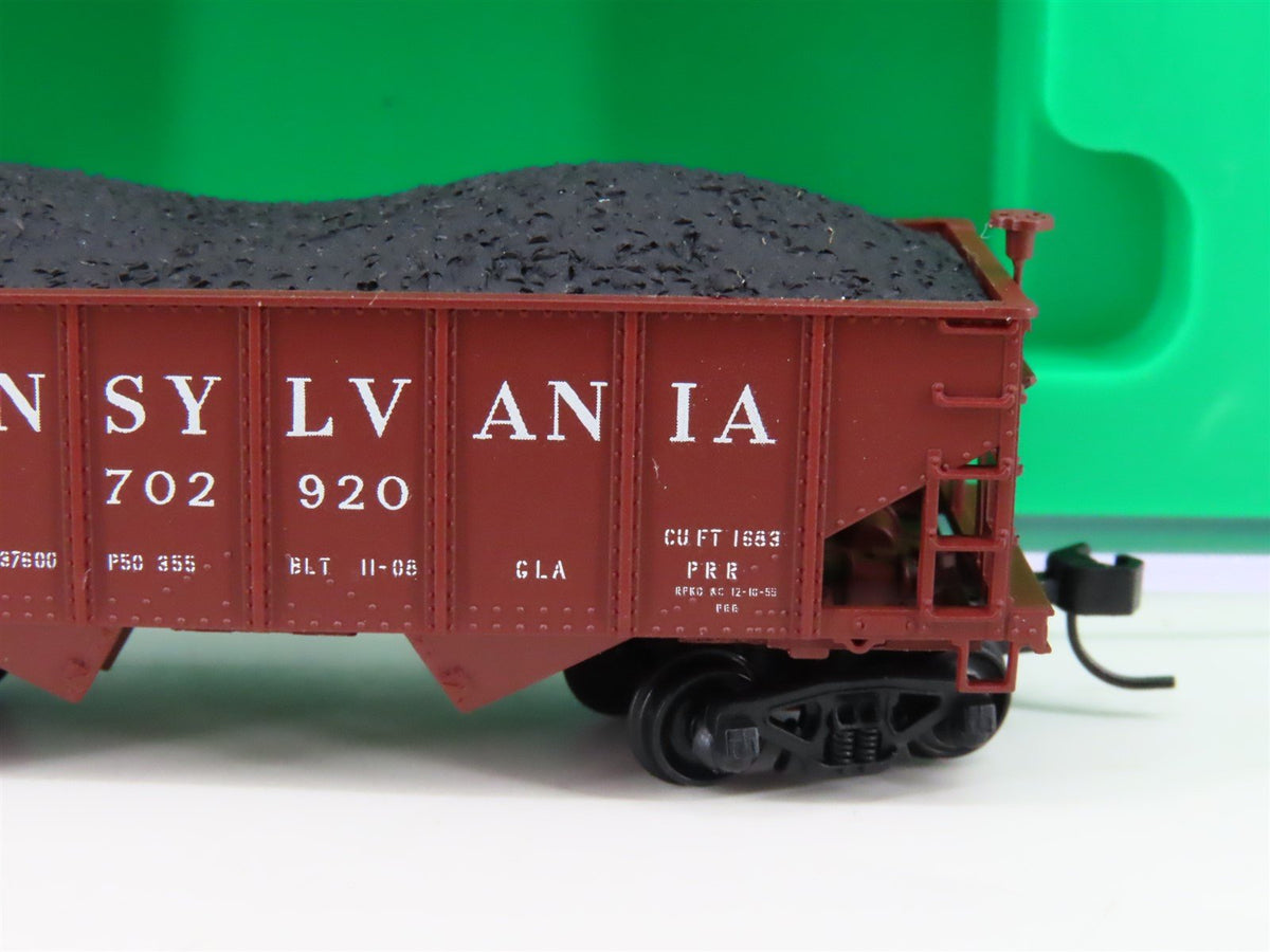 N Scale Bowser 37665 PRR Pennsylvania GLa 2-Bay Hopper #702920 w/ Load