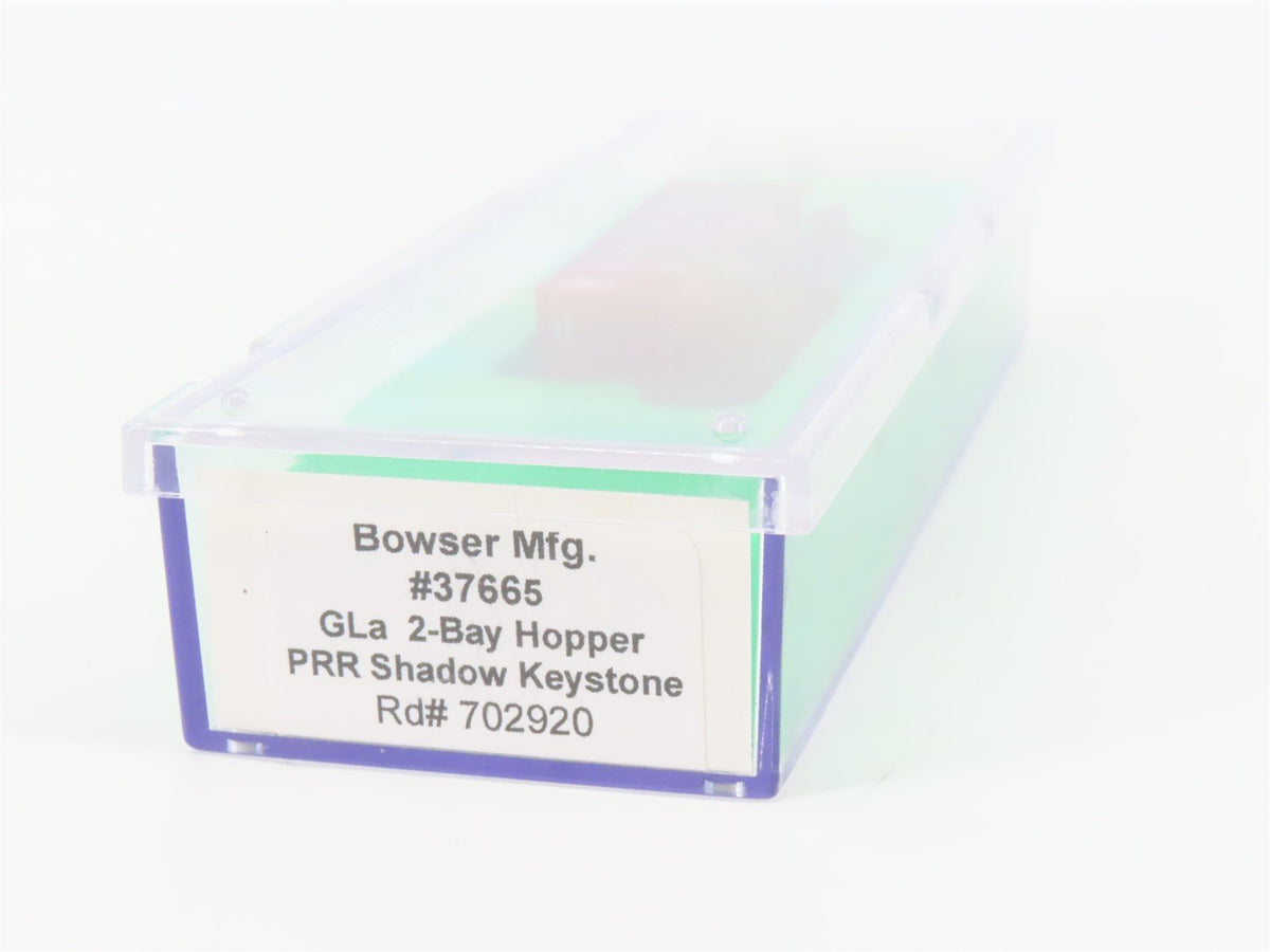 N Scale Bowser 37665 PRR Pennsylvania GLa 2-Bay Hopper #702920 w/ Load