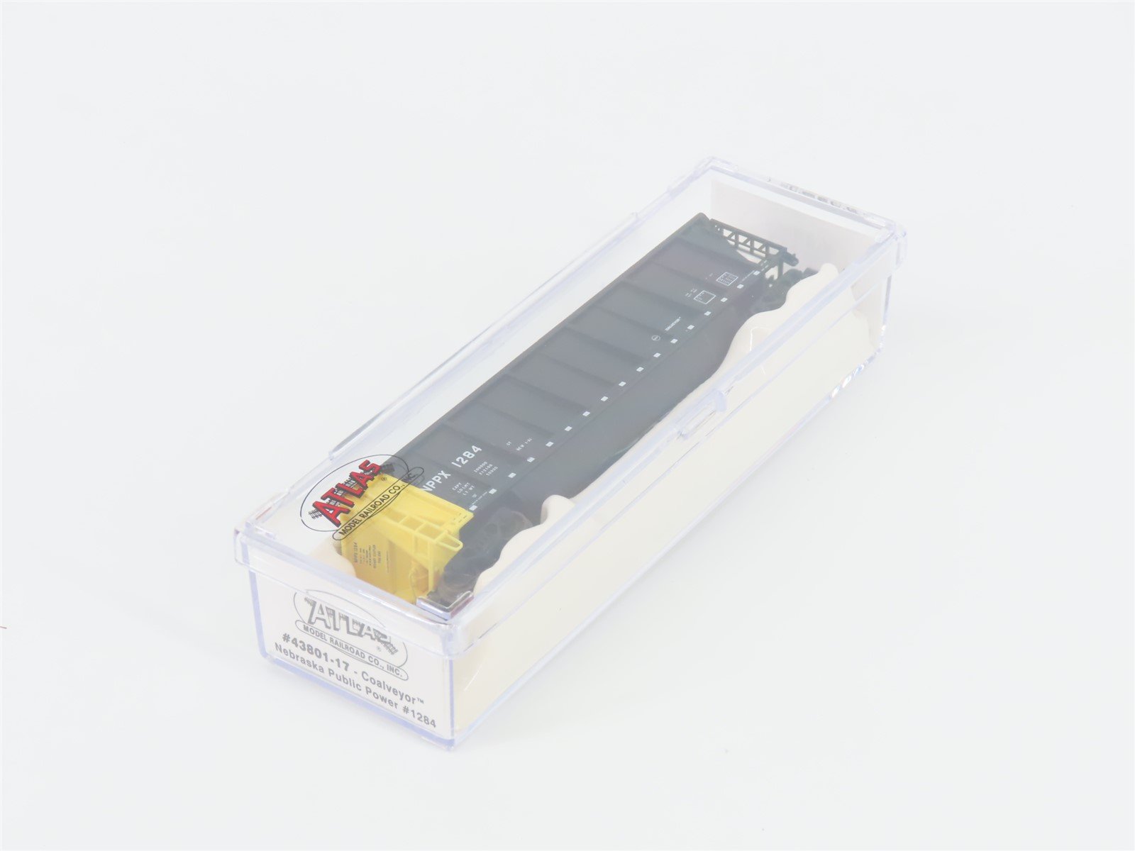 N Scale Atlas 43801-17 NPPX Nebraska Public Power Coalveyor #1284 w/ Load