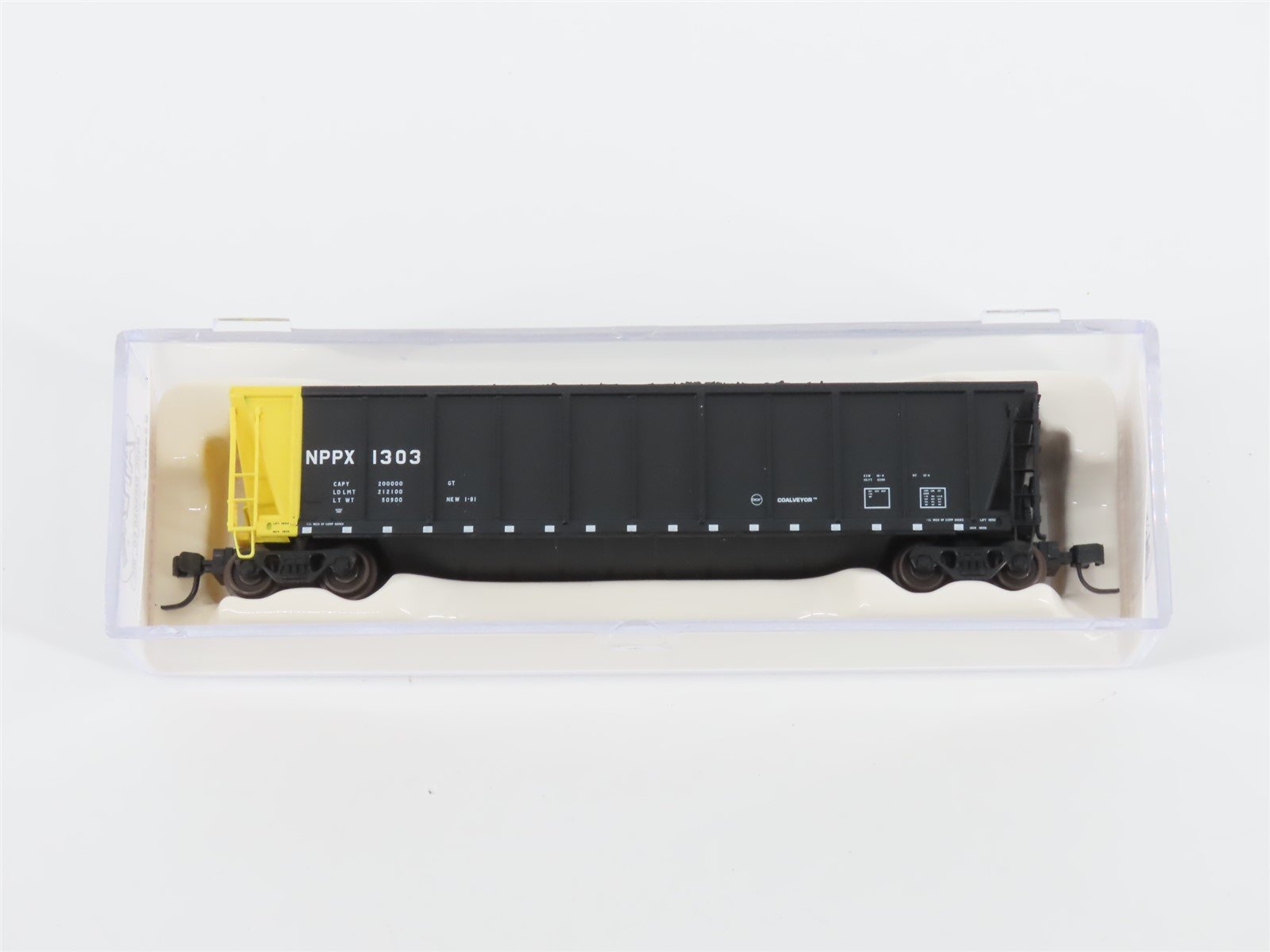 N Scale Atlas 43801-18 NPPX Nebraska Public Power Coalveyor #1303 w/ Load