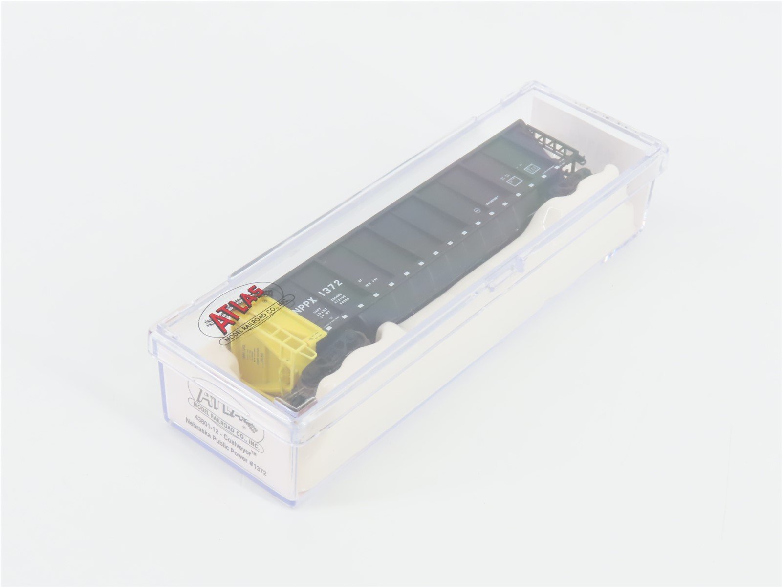 N Scale Atlas 43801-12 NPPX Nebraska Public Power Coalveyor #1372 w/ Load