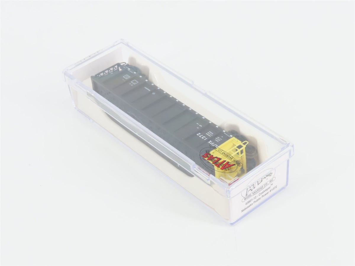 N Scale Atlas 43801-12 NPPX Nebraska Public Power Coalveyor #1372 w/ Load