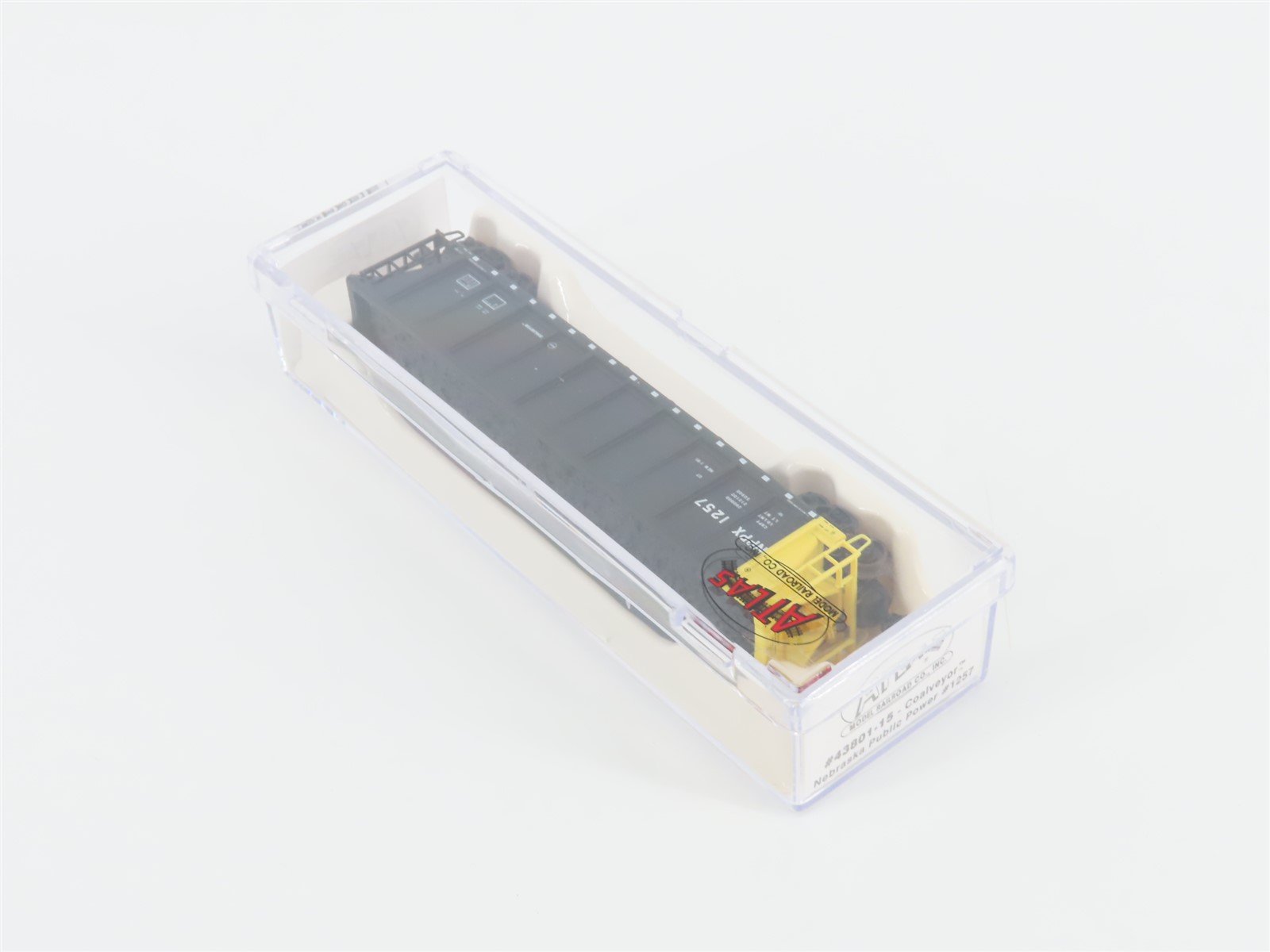 N Scale Atlas 43801-15 NPPX Nebraska Public Power Coalveyor #1257 w/ Load