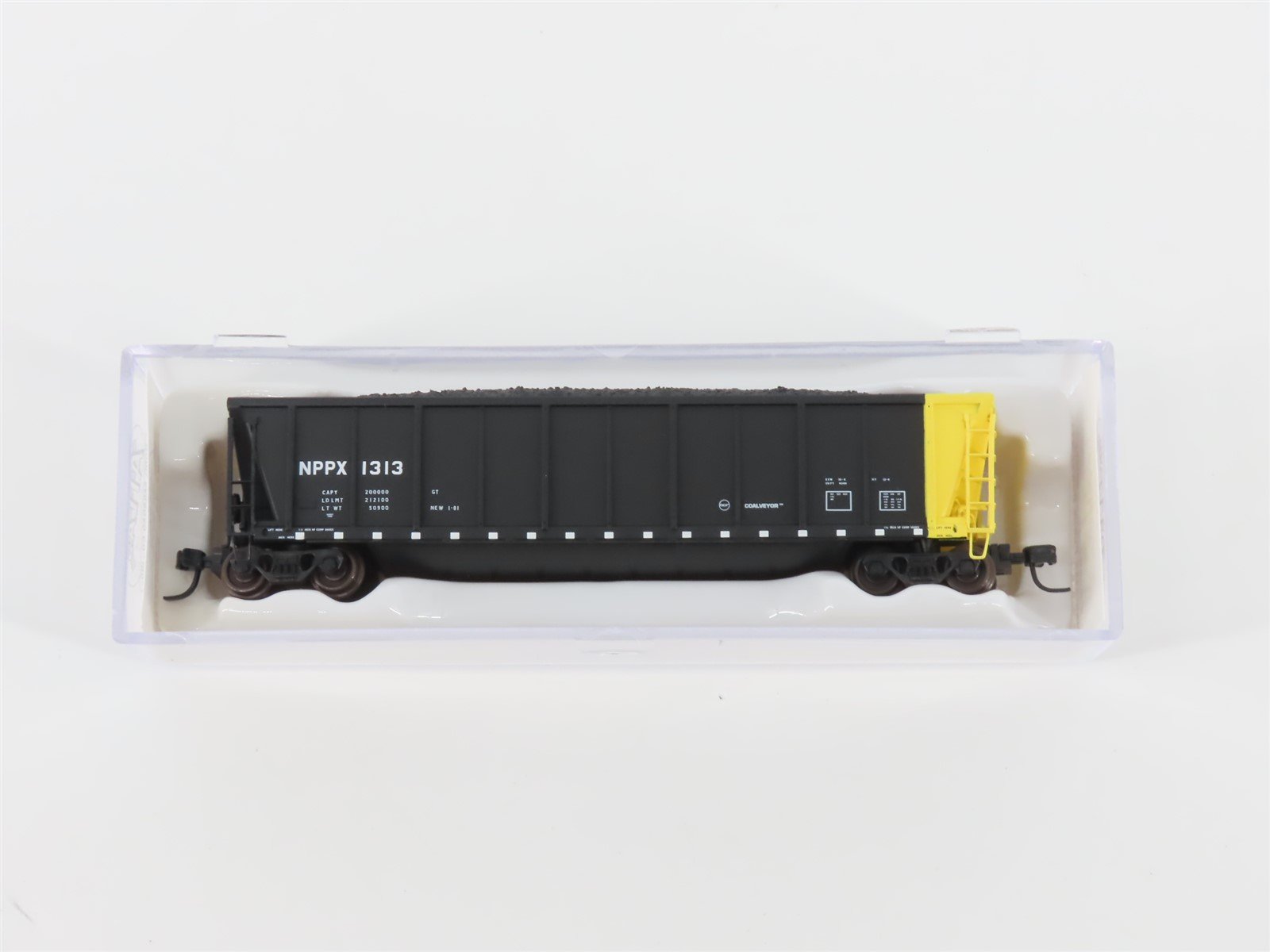 N Scale Atlas 43801-34 NPPX Nebraska Public Power Coalveyor #1313 w/ Load