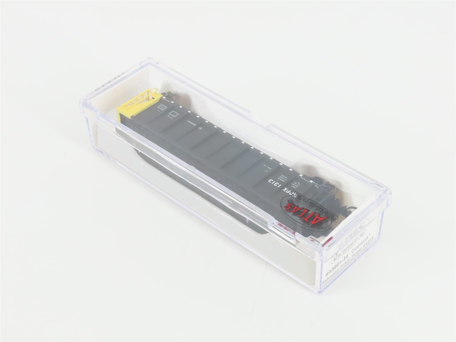 N Scale Atlas 43801-34 NPPX Nebraska Public Power Coalveyor #1313 w/ Load