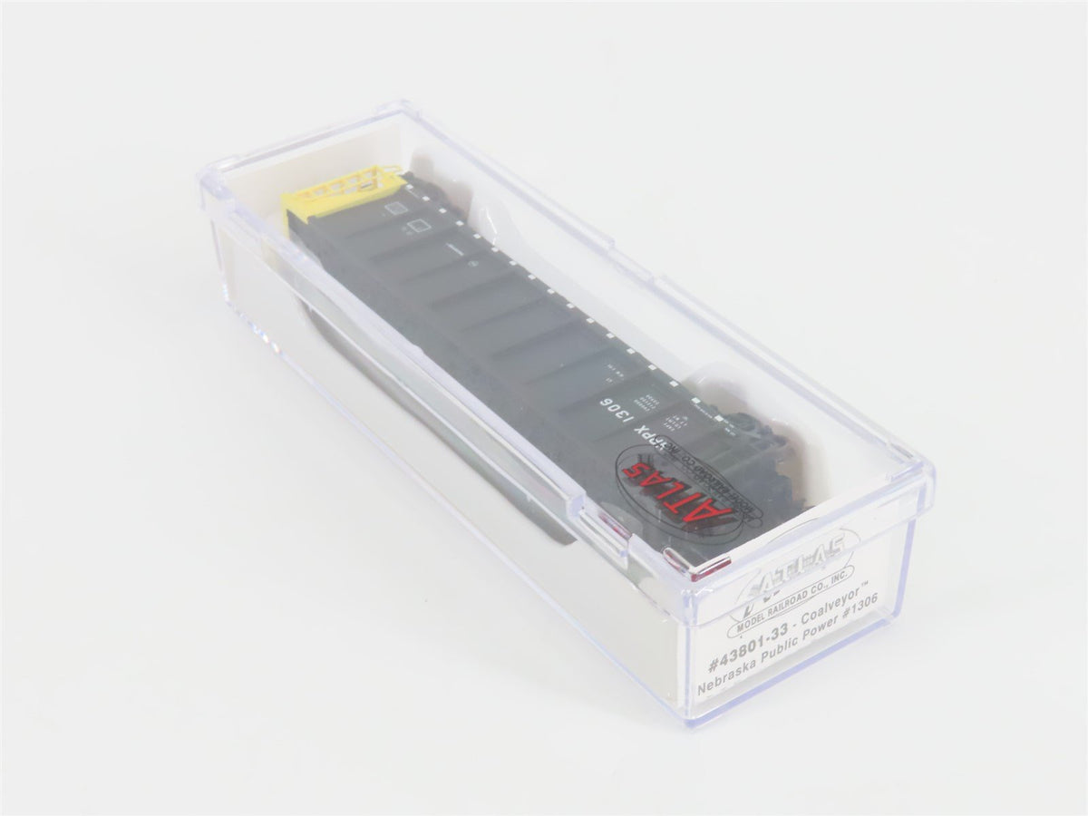 N Scale Atlas 43801-33 NPPX Nebraska Public Power Coalveyor #1306 w/ Load