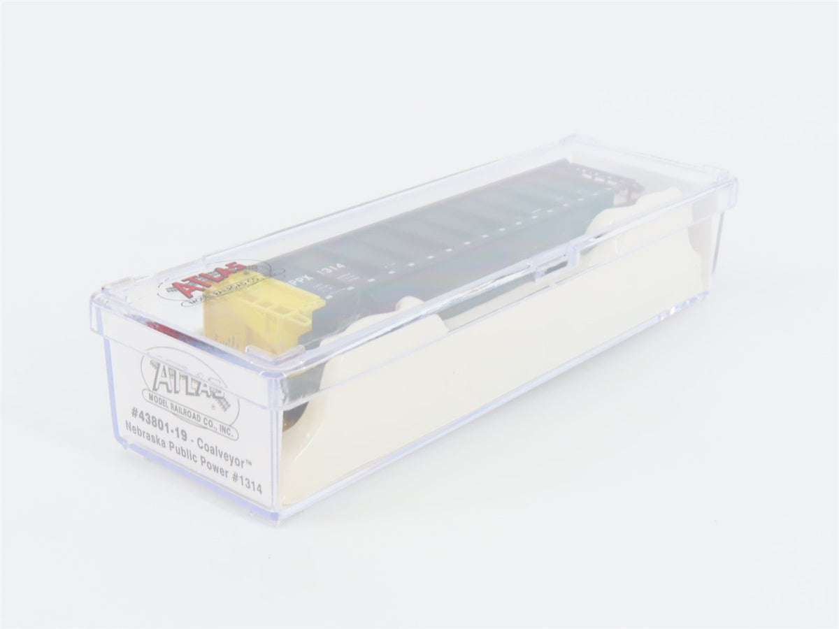 N Scale Atlas 43801-19 NPPX Nebraska Public Power Coalveyor #1314 w/ Load