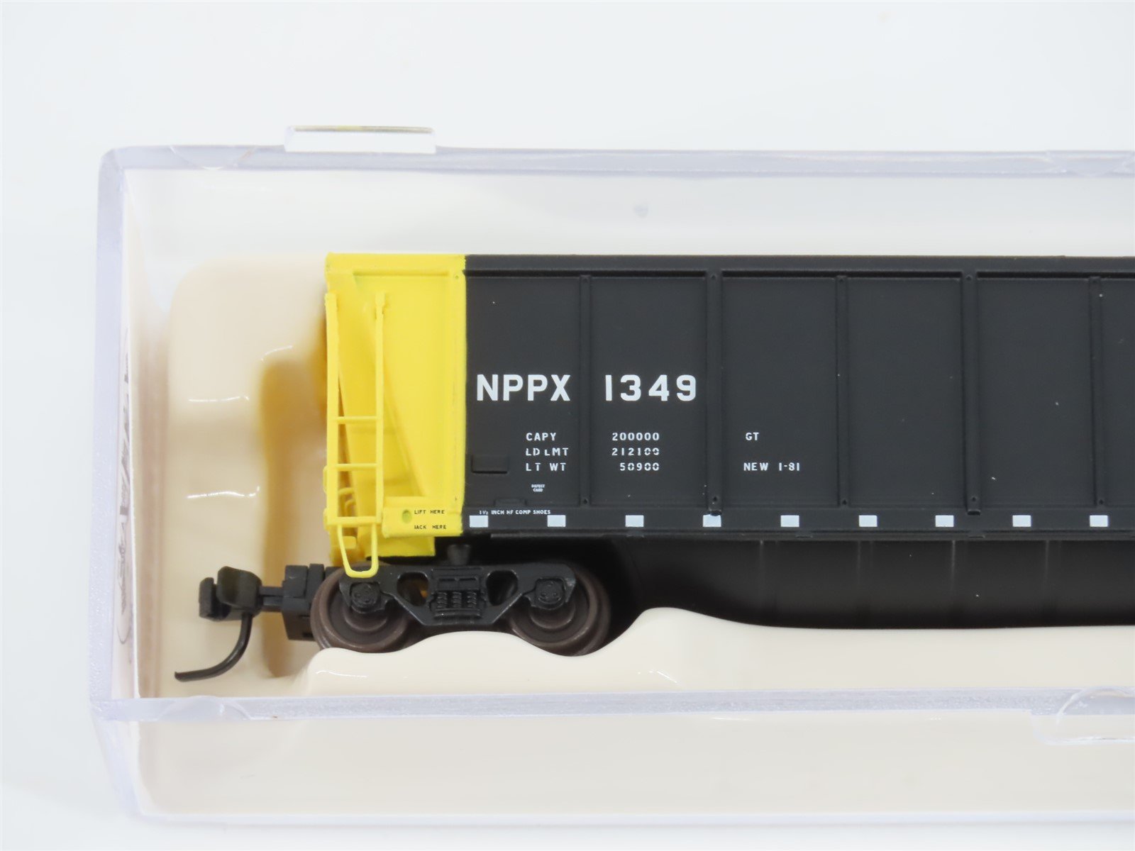 N Scale Atlas 43801-21 NPPX Nebraska Public Power Coalveyor #1349 w/ Load