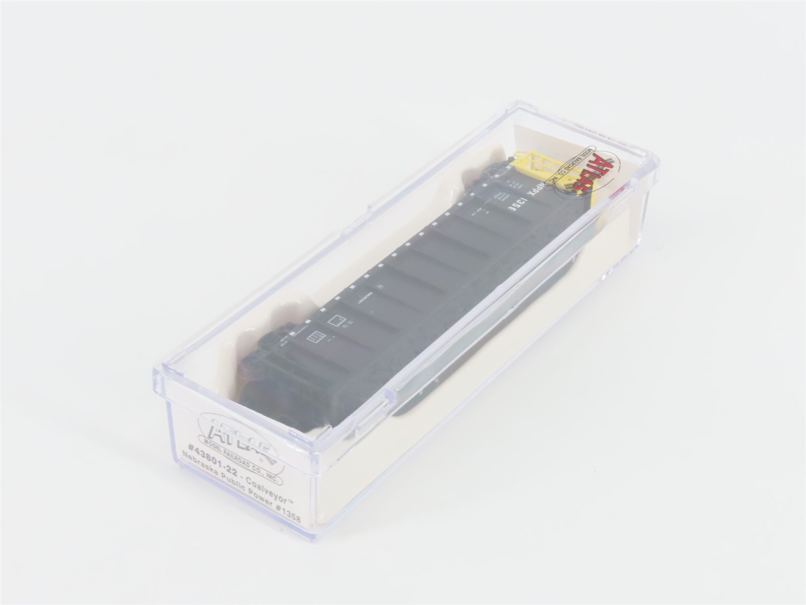 N Scale Atlas 43801-22 NPPX Nebraska Public Power Coalveyor #1358 w/ Load