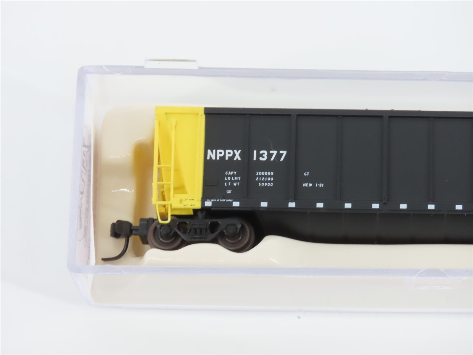 N Scale Atlas 43801-24 NPPX Nebraska Public Power Coalveyor #1377 w/ Load