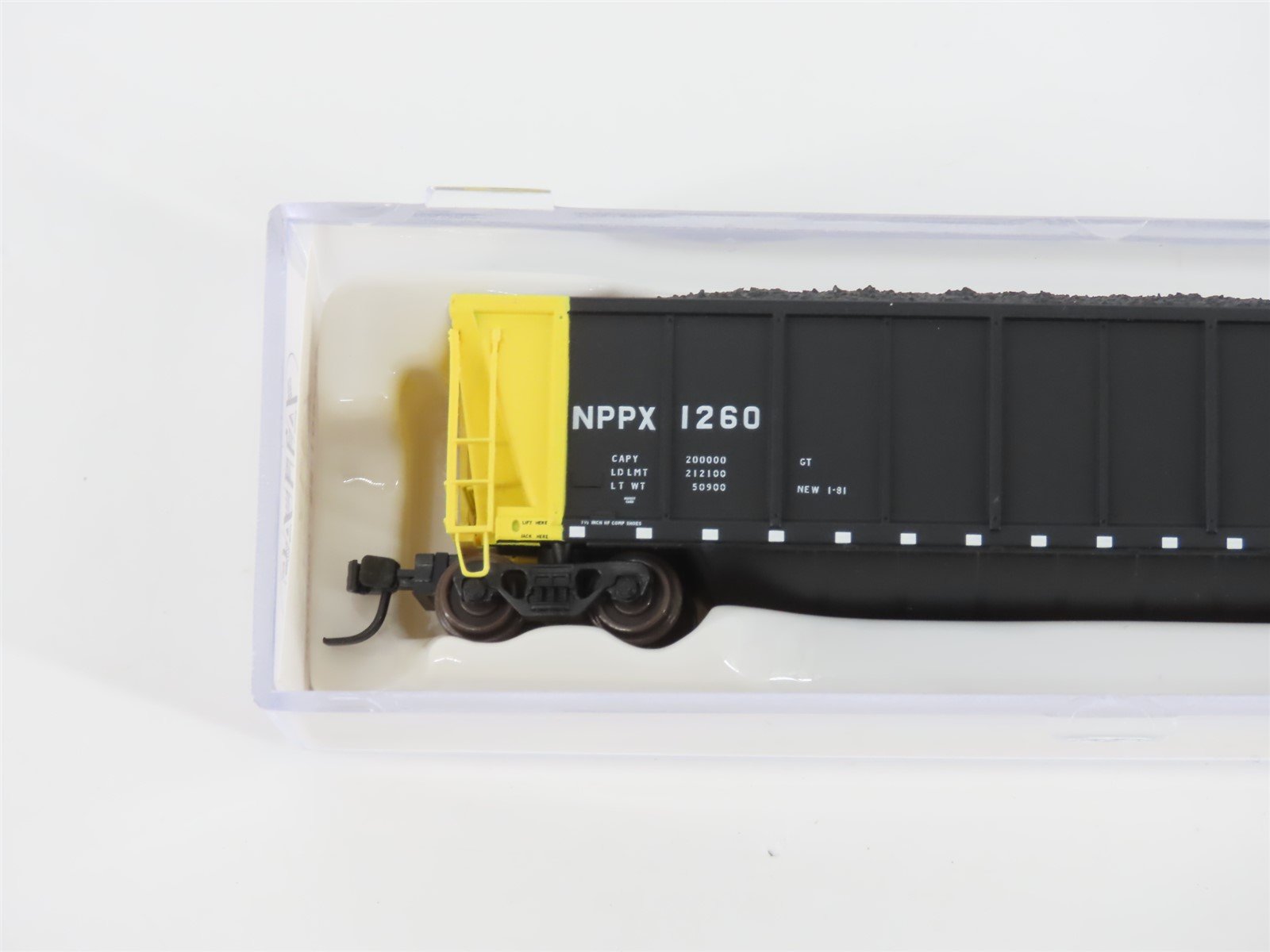 N Scale Atlas 43801-25 NPPX Nebraska Public Power Coalveyor #1260 w/ Load