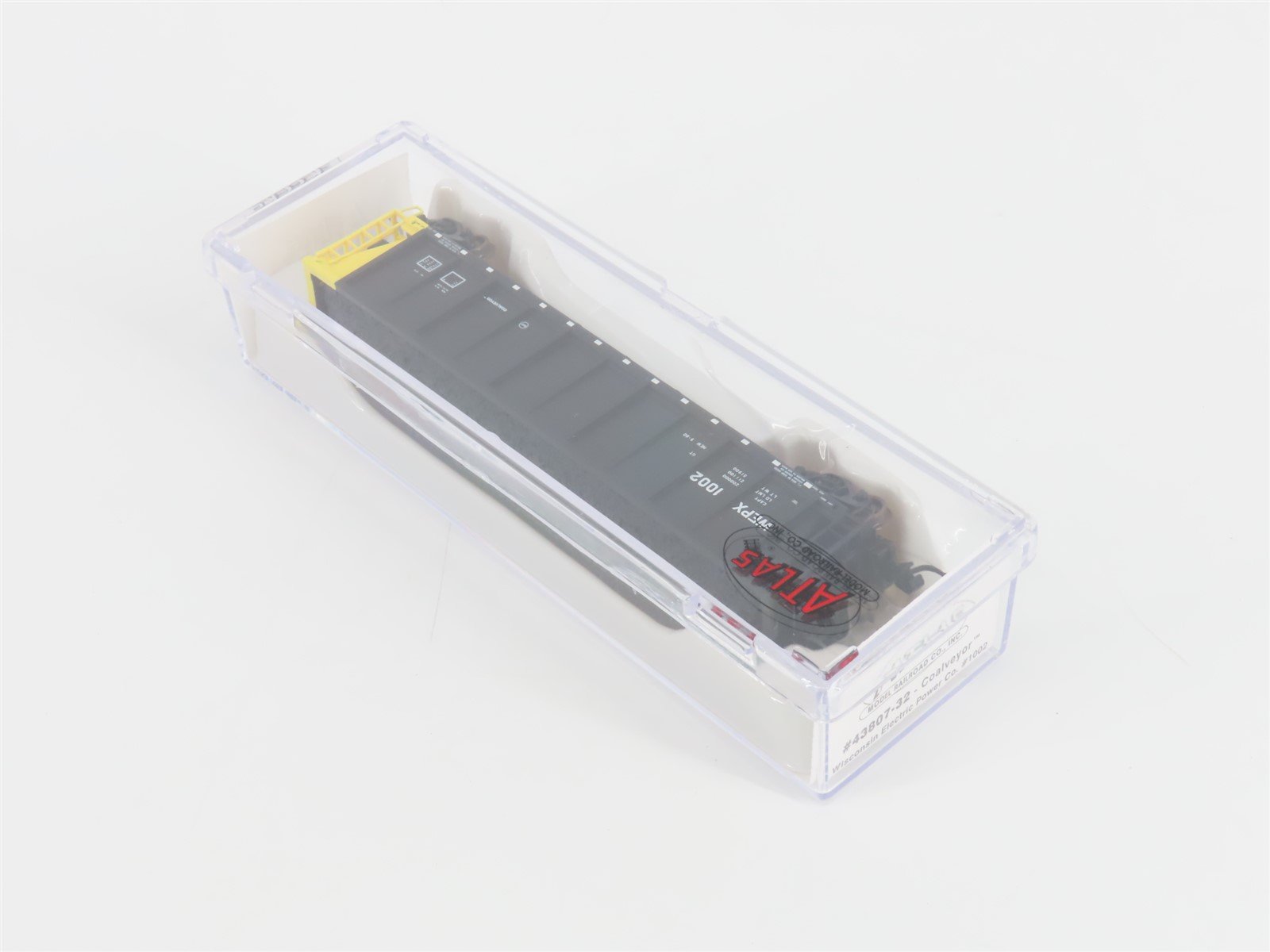 N Scale Atlas 43807-32 WEPX Wisconsin Electric Power Co. Coalveyor #1002 w/ Load