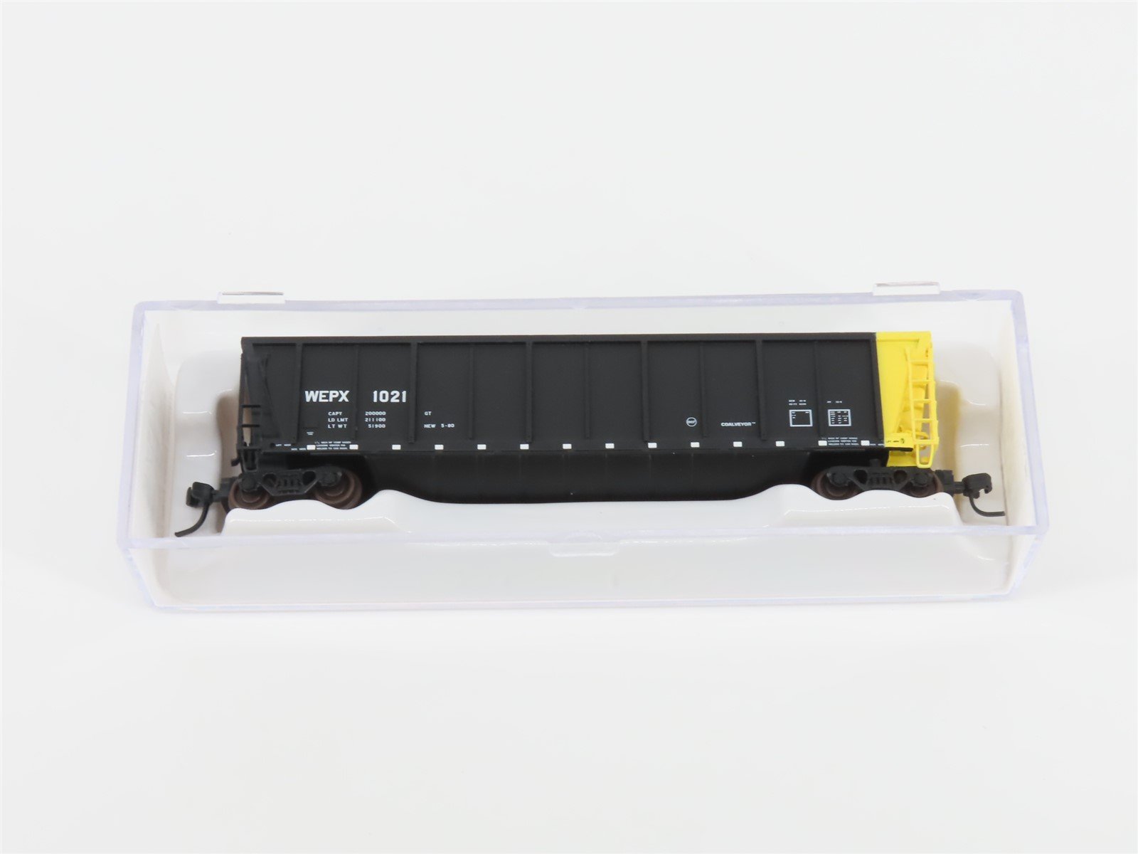 N Scale Atlas 43807-35 WEPX Wisconsin Electric Power Co. Coalveyor #1021 w/ Load