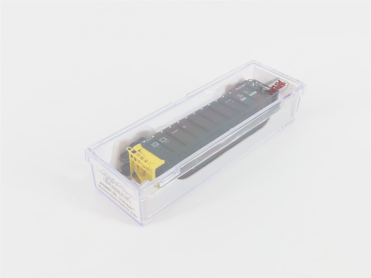 N Scale Atlas 43807-35 WEPX Wisconsin Electric Power Co. Coalveyor #1021 w/ Load