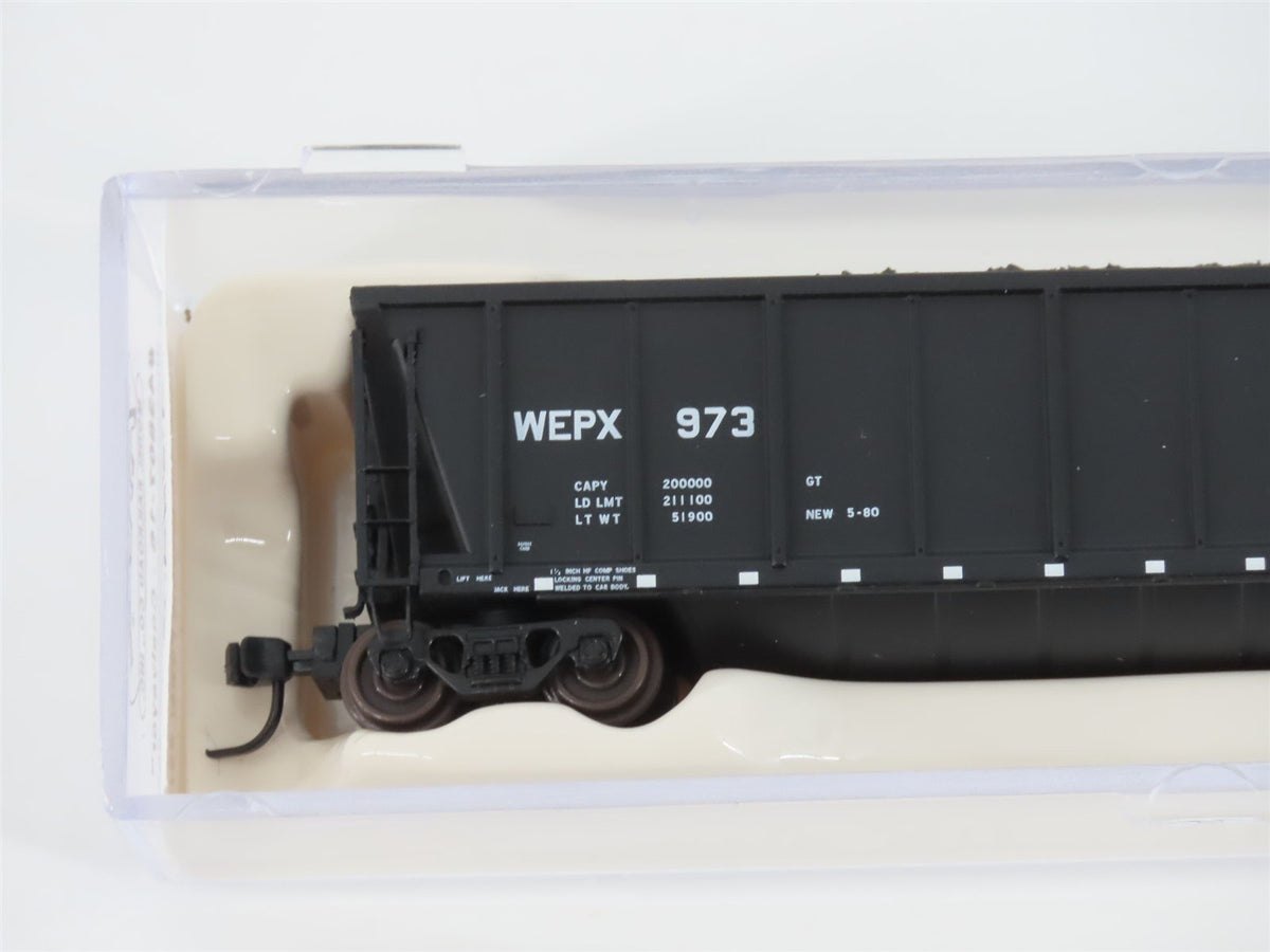 N Scale Atlas 43807-16 WEPX Wisconsin Electric Power Coalveyor #973 w/ Load