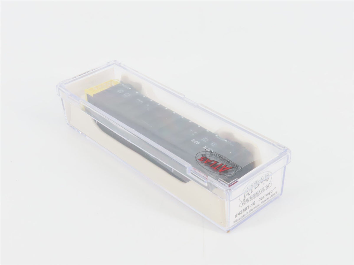 N Scale Atlas 43807-16 WEPX Wisconsin Electric Power Coalveyor #973 w/ Load