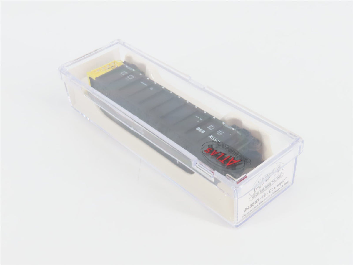 N Scale Atlas 43807-19 WEPX Wisconsin Electric Power Coalveyor #998 w/ Load