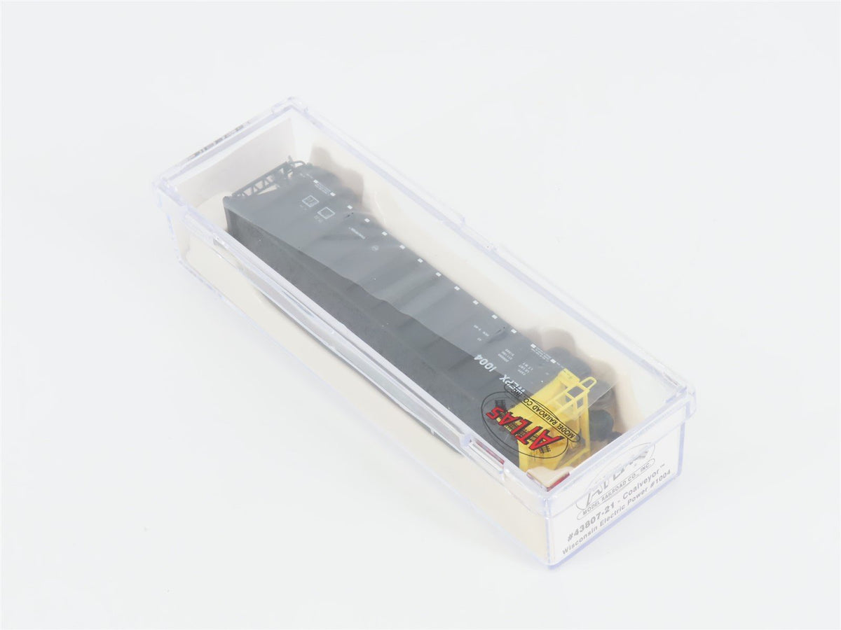 N Scale Atlas 43807-21 WEPX Wisconsin Electric Power Coalveyor #1004 w/ Load