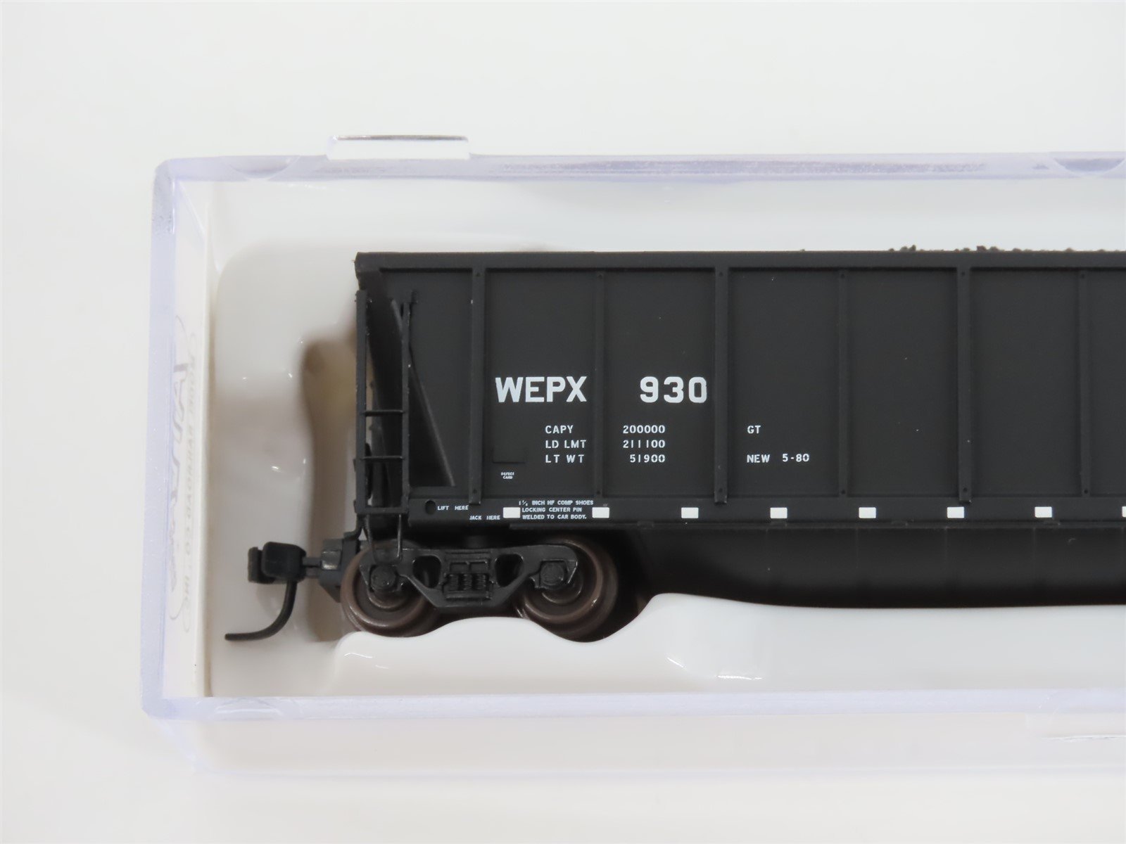 N Scale Atlas 43807-25 WEPX Wisconsin Electric Power Co. Coalveyor #930 w/ Load