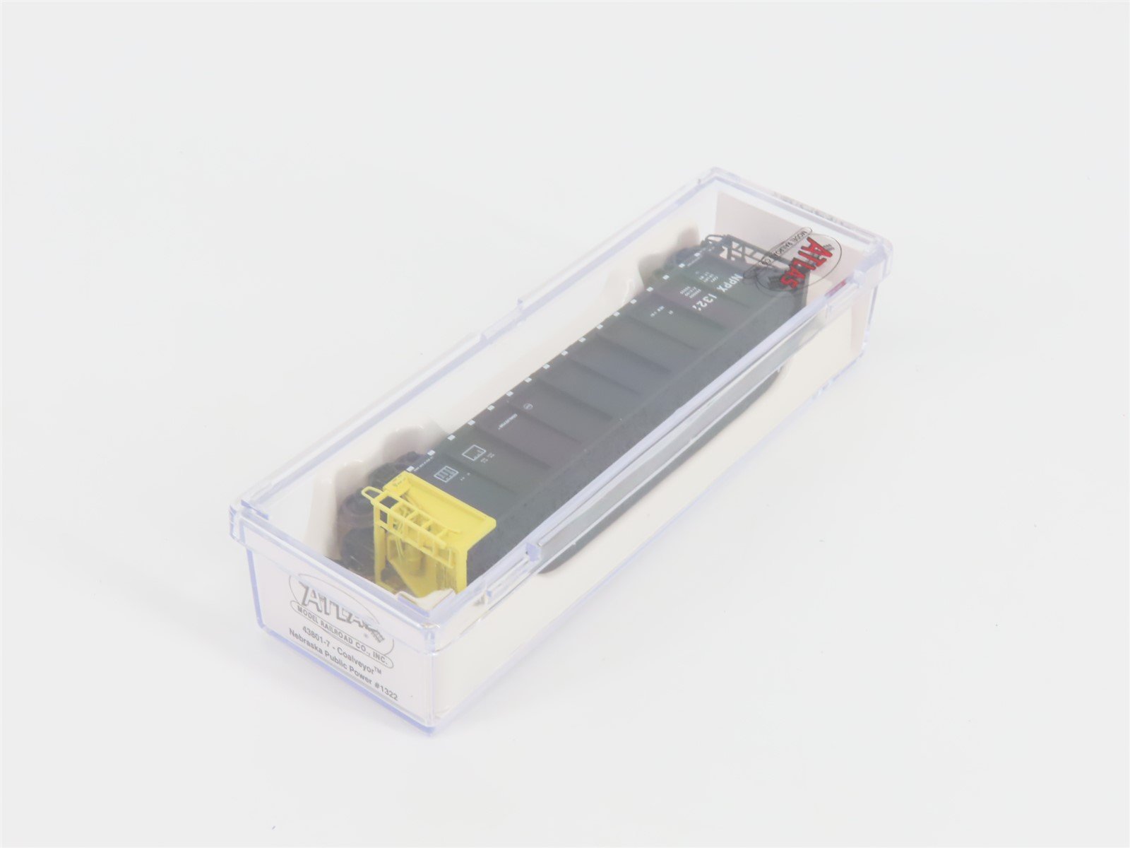 N Scale Atlas 43801-7 NPPX Nebraska Public Power Coalveyor #1322 w/ Load