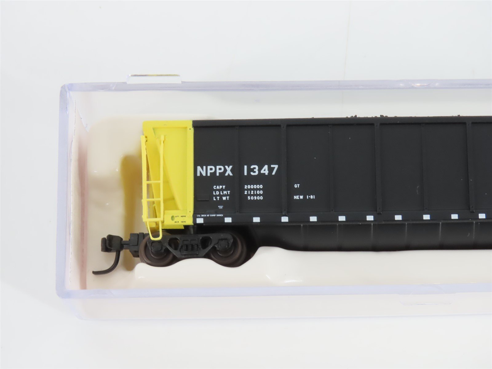 N Scale Atlas 43801-9 NPPX Nebraska Public Power Coalveyor #1347 w/ Load