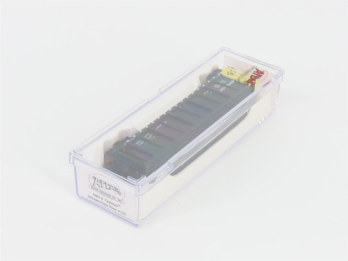 N Scale Atlas 43801-9 NPPX Nebraska Public Power Coalveyor #1347 w/ Load