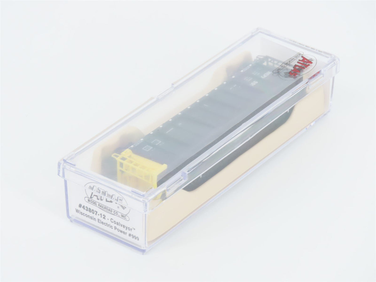 N Scale Atlas 43807-12 WEPX Wisconsin Electric Power Coalveyor #999 w/ Load