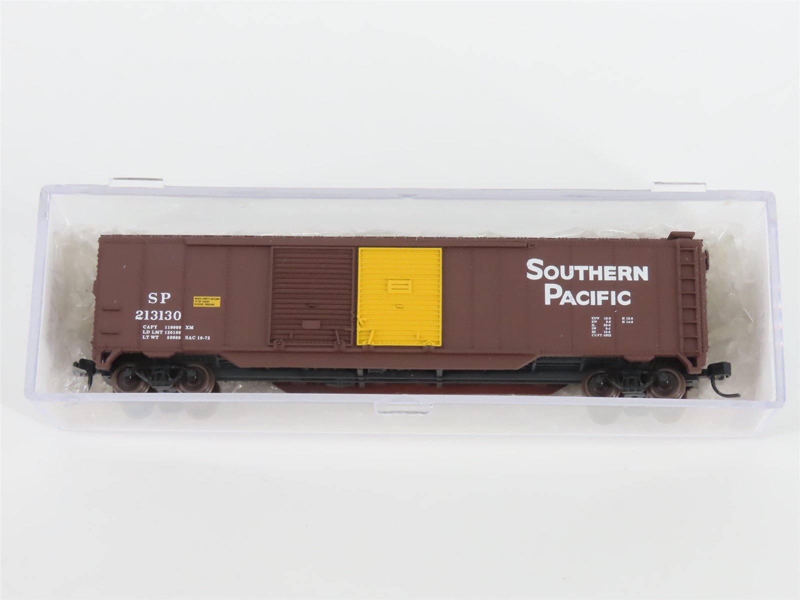 N Scale Atlas 36253 SP Southern Pacific 50' Double Door Box Car #213130