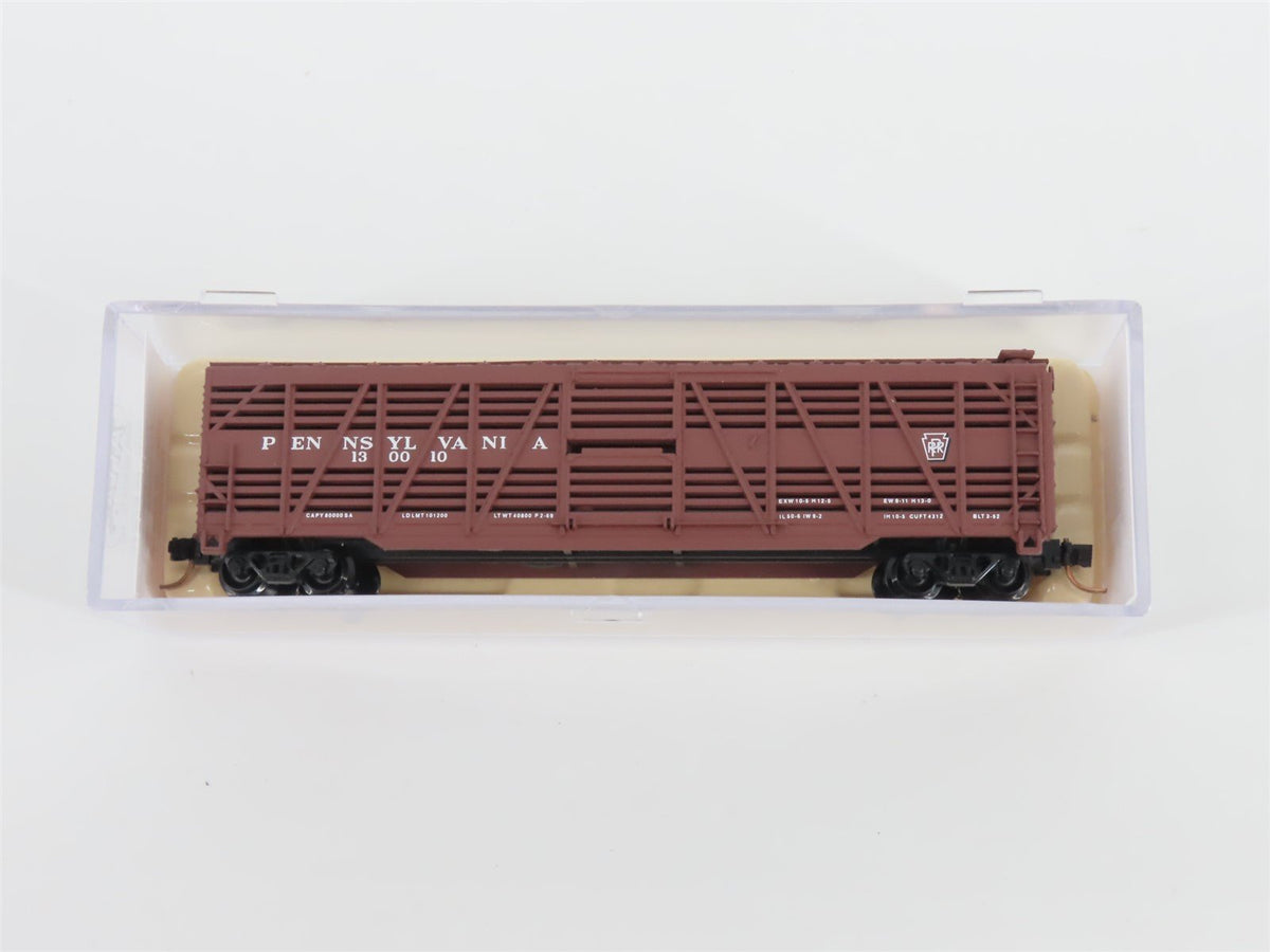 N Scale Atlas 35491 PRR Pennsylvania Railroad 50&#39; Stock Car #130010
