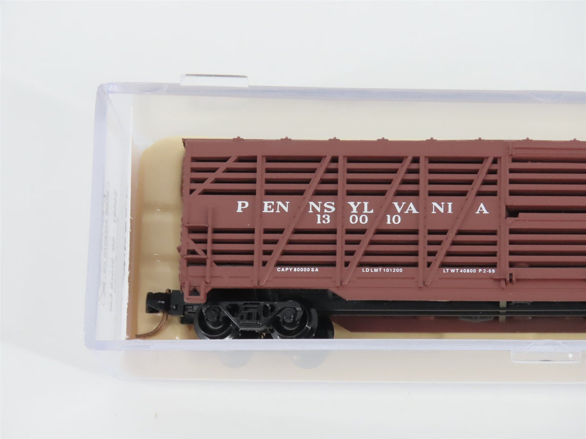 N Scale Atlas 35491 PRR Pennsylvania Railroad 50&#39; Stock Car #130010