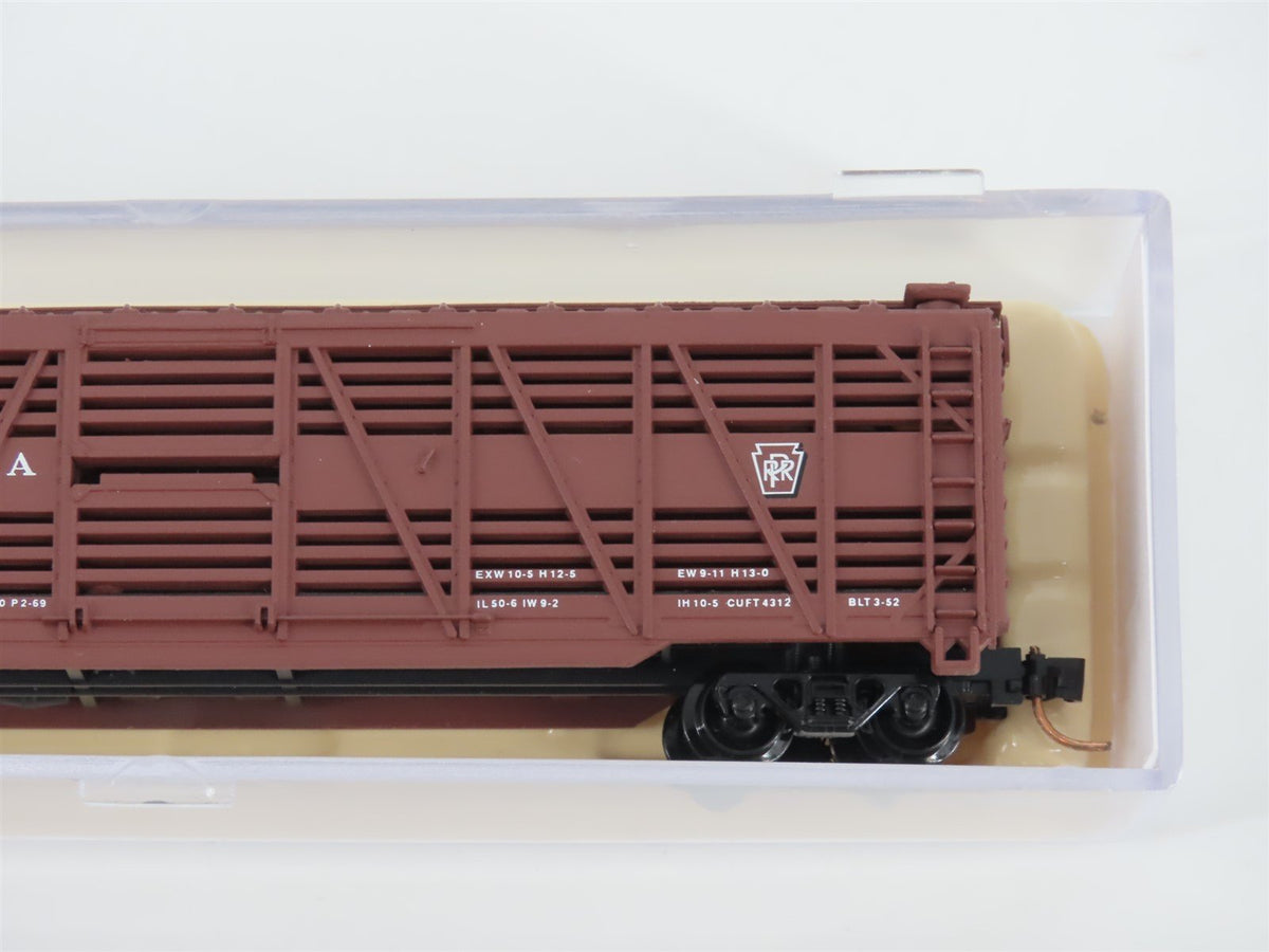 N Scale Atlas 35491 PRR Pennsylvania Railroad 50&#39; Stock Car #130010