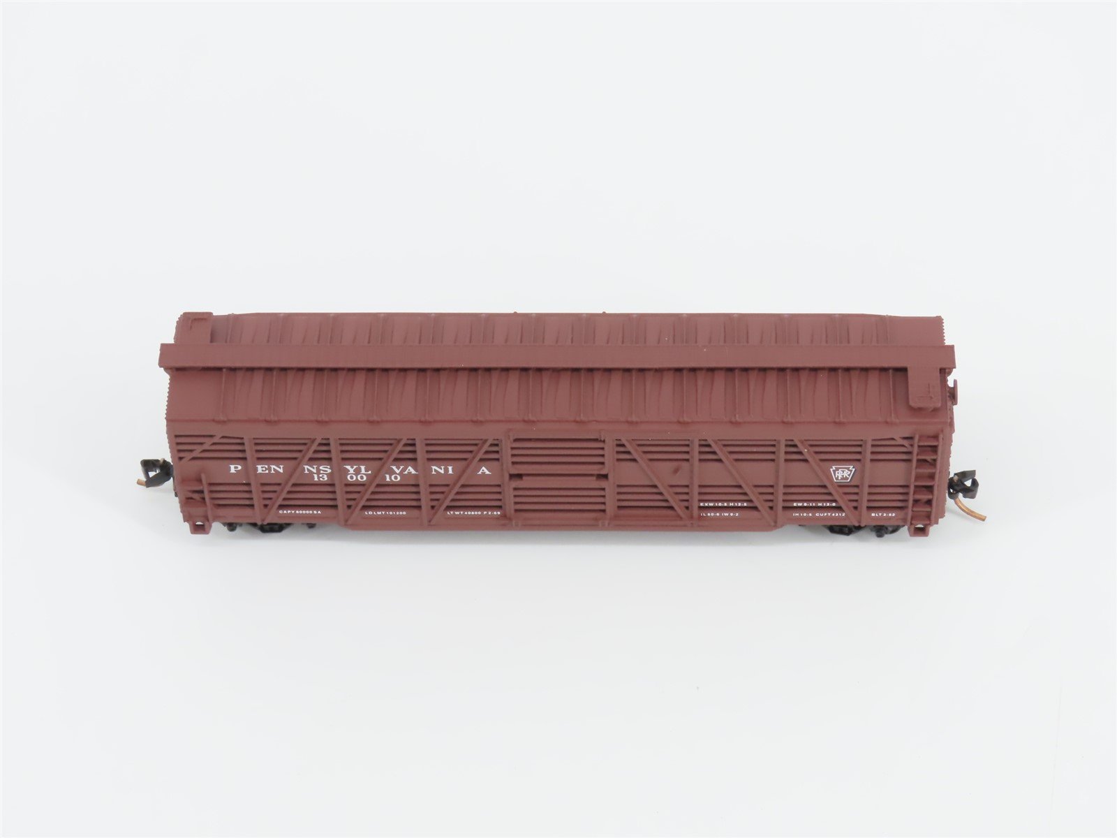 N Scale Atlas 35491 PRR Pennsylvania Railroad 50' Stock Car #130010