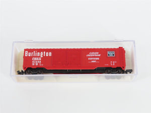 N Scale Atlas 36332 CB&Q Burlington Route 50' Double Door Box Car #47054