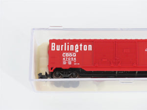 N Scale Atlas 36332 CB&Q Burlington Route 50' Double Door Box Car #47054