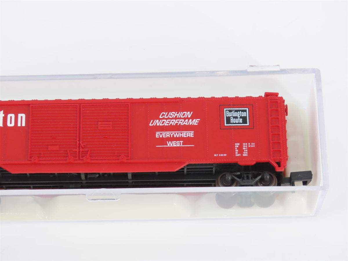 N Scale Atlas 36332 CB&amp;Q Burlington Route 50&#39; Double Door Box Car #47054