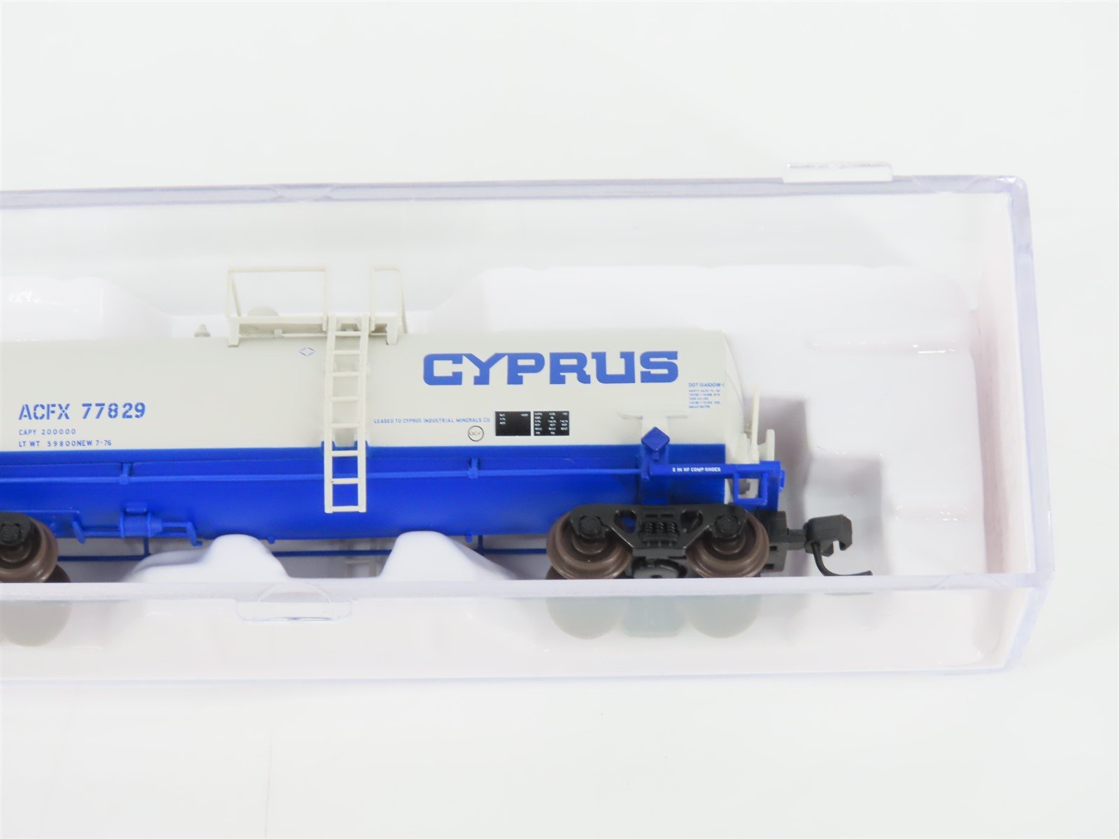 N Scale Atlas 34921 ACFX Cyprus Kaolin Tank Car #77829