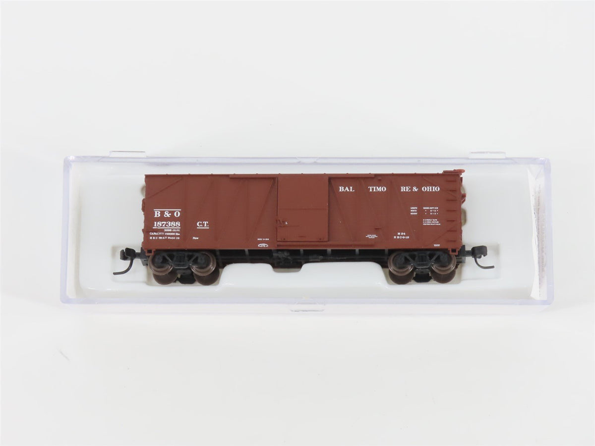 N Scale Atlas 41712 B&amp;O Baltimore &amp; Ohio Single Door Box Car #187388