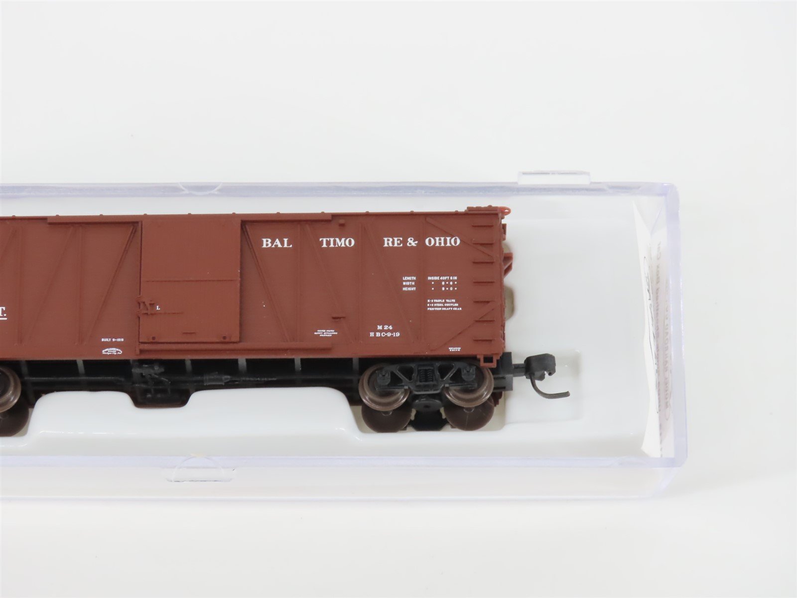 N Scale Atlas 41712 B&O Baltimore & Ohio Single Door Box Car #187388