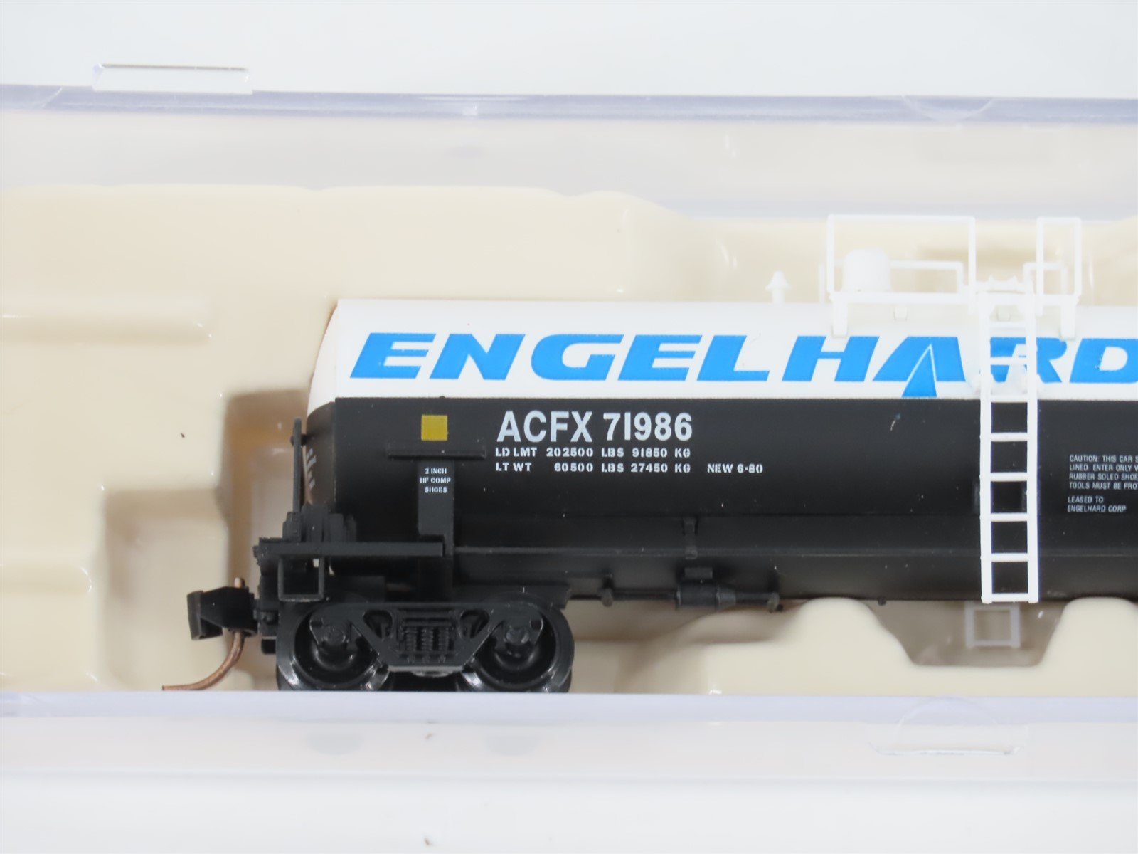 N Scale Atlas 34802 ACFX Engelhard Kaolin Tank Car #71986